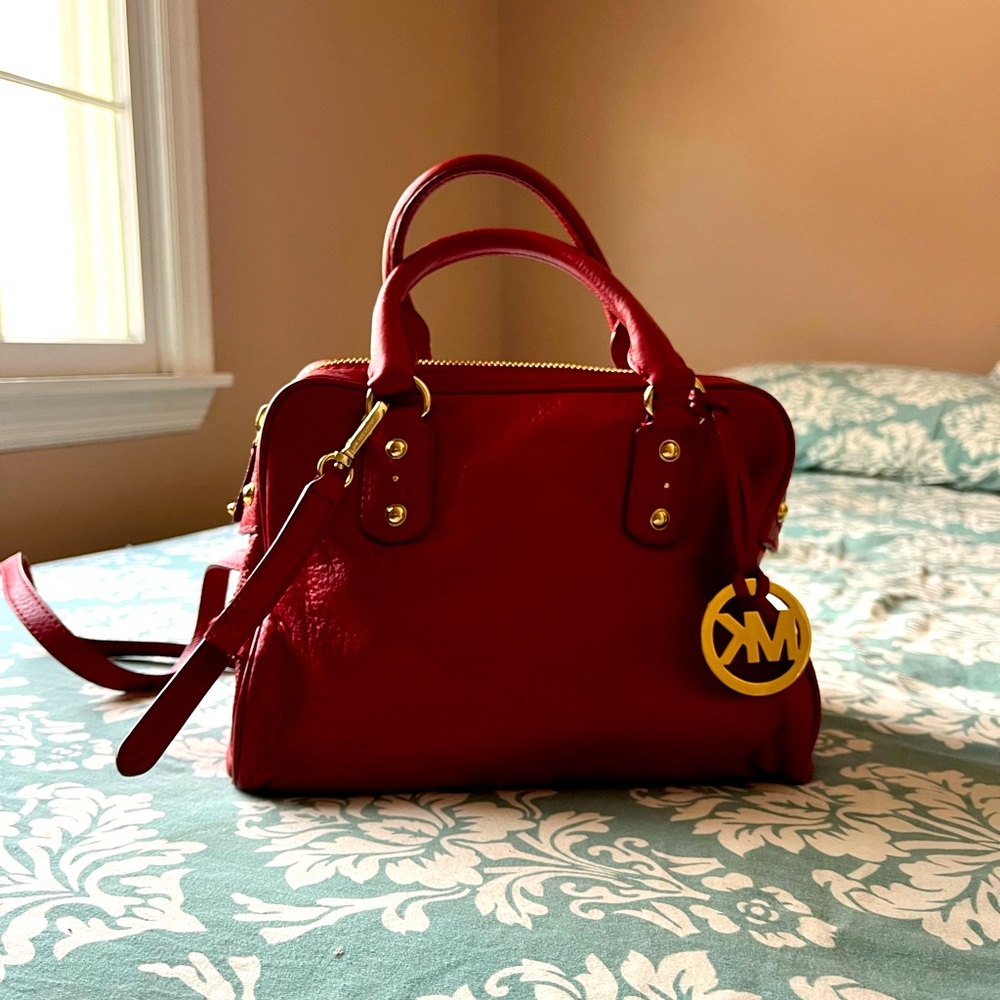 Michael Kors Red Crossbody Bag - Medium Size